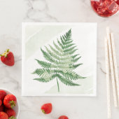 Minimalistisch grüne Fern Serviette (Beispiel)
