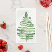 Minimalistisch grüne Fern Serviette (Beispiel)