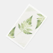 Minimalistisch grüne Fern Serviette (Ecke)