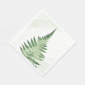 Minimalistisch grüne Fern Serviette (Ecke)
