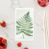 Minimalistisch grüne Fern Serviette (Beispiel)