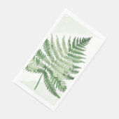 Minimalistisch grüne Fern Serviette (Ecke)