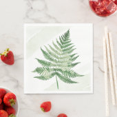 Minimalistisch grüne Fern Serviette (Beispiel)