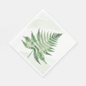 Minimalistisch grüne Fern Serviette (Ecke)