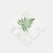 Minimalistisch grüne Fern Serviette (Ecke)