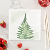 Minimalistisch grüne Fern Serviette (Beispiel)