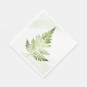 Minimalistisch grüne Fern Serviette (Ecke)