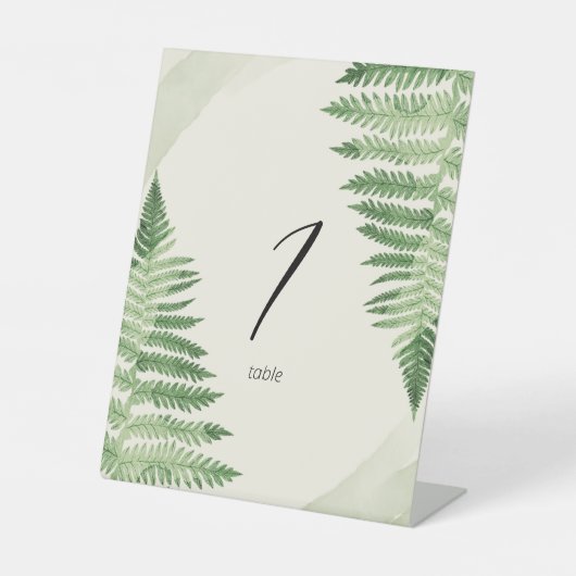 Minimalistisch grüne Fern Sockelschild (Vorderseite)