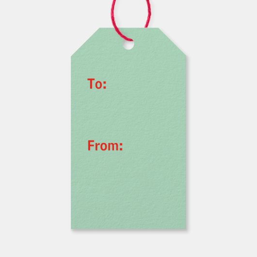 Minimalistisch grüne Weihnachtsfeier "Baum mendour Geschenkanhänger (Rückseite)