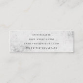 Minimalistisch Grunge Green Gray Mini Visitenkarte (Rückseite)