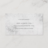 Minimalistisch Grunge Visitenkarte (Rückseite)