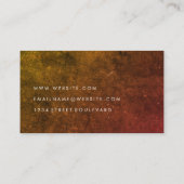 Minimalistisch Grunge Visitenkarte (Rückseite)