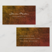 Minimalistisch Grunge Visitenkarte (Vorne/Hinten)