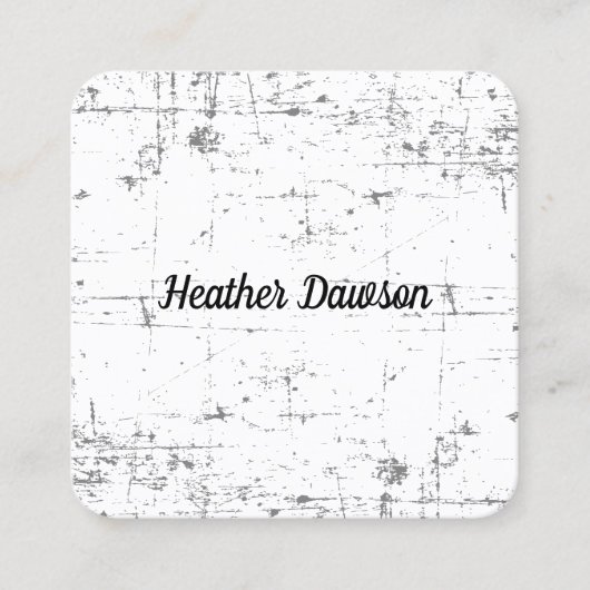 Minimalistisch (grungy) quadratische visitenkarte (Vorderseite)