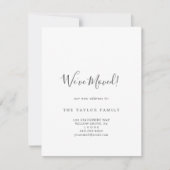 Minimalistisch haben wir die druckbare Postkarte v (Vorderseite)