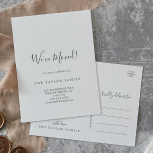 Minimalistisch haben wir die druckbare Postkarte v