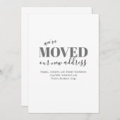 Minimalistisch haben wir uns einfach bewegt ankündigung (Vorne/Hinten)