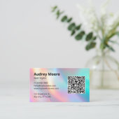 Minimalistisch-Hair-Stylist Visitenkarte (Stehend Vorderseite)