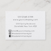 Minimalistisch-Hair-Stylist Visitenkarte (Rückseite)