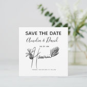 Minimalistisch Hand Drawn Hawaii Script Save the D (Stehend Vorderseite)