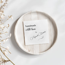 Minimalistisch Handmade mit Liebe Vielen Dank