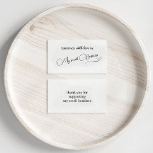 Minimalistisch Handmade mit Liebe Vielen Dank