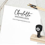 Minimalistisch, Handschrift Gummistempel