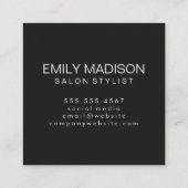 Minimalistisch / handschriftlich quadratische visitenkarte (Rückseite)