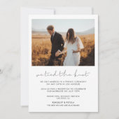 Minimalistisch handschriftlich Wir band die Skype- Einladung (Vorderseite)