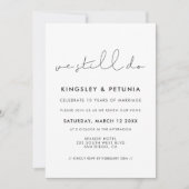 Minimalistisch handschriftlich Wir machen noch VoV Einladung (Vorderseite)