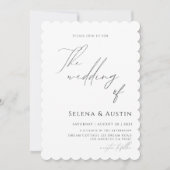 Minimalistisch Handscript Wedding Inv Einladung (Vorderseite)