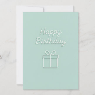 Minimalistisch Happy Birthday Geschenkdesign