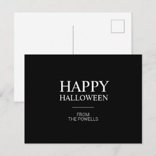 MINIMALISTISCH HAPPY HALLOWEEN POSTCARDS   KLASSIS POSTKARTE
