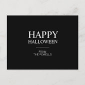 MINIMALISTISCH HAPPY HALLOWEEN POSTCARDS | KLASSIS POSTKARTE (Vorderseite)