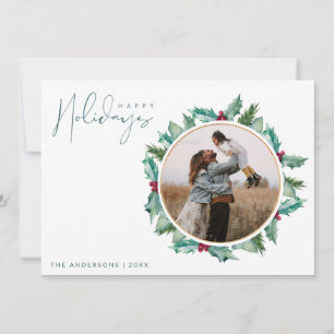 Minimalistisch Happy Holidays Foto Weihnachten