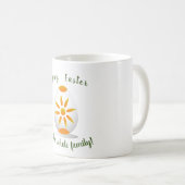 Minimalistisch Happy Oaster hübsch Cartoon Kaffee Kaffeetasse (VorderseiteRechts)