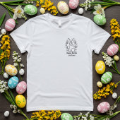 Minimalistisch Happy Ostersonne mit Individuelle N T-Shirt
