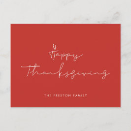 Minimalistisch Happy Thanksgiving Postkarte