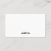 Minimalistisch Happy Tooth Pädiatrie Zahnarzt Terminkarte (Rückseite)