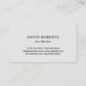 Minimalistisch-Haus-Logo Real-Anwesen-Agent Visitenkarte (Rückseite)