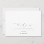 Minimalistisch Heart Baby Foto Birth Ankündigung (Rückseite)