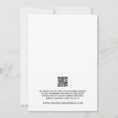 Minimalistisch Heart One Foto Wedding speichern Si Einladung (Rückseite)