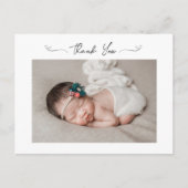 Minimalistisch Hearts Baby Dusche Vielen Dank Baby Postkarte (Vorderseite)