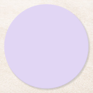 Minimalistisch hellblau runder pappuntersetzer
