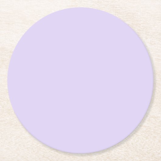 Minimalistisch hellblau runder pappuntersetzer (Vorderseite)