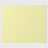 Minimalistisch hellgelb, schlicht elegant geschenkpapier (Flach)