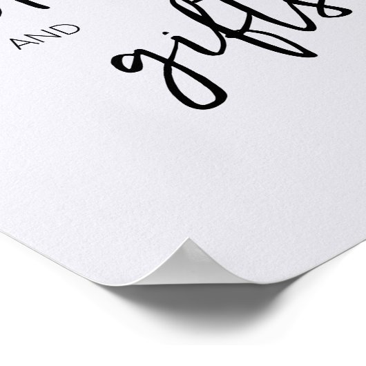 Minimalistisch Hello Baby Moderne Bücher und Gesch Poster (Ecke)