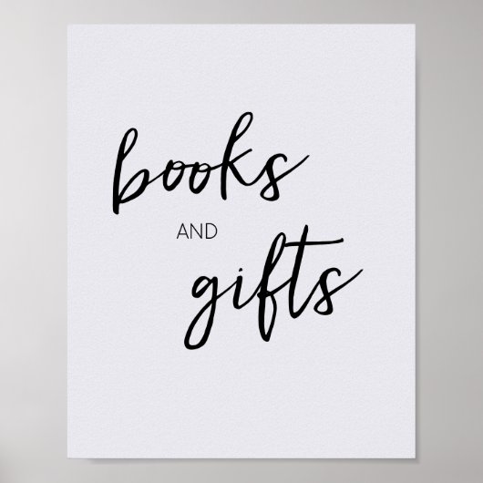 Minimalistisch Hello Baby Moderne Bücher und Gesch Poster (Vorne)