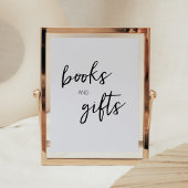 Minimalistisch Hello Baby Moderne Bücher und Gesch Poster