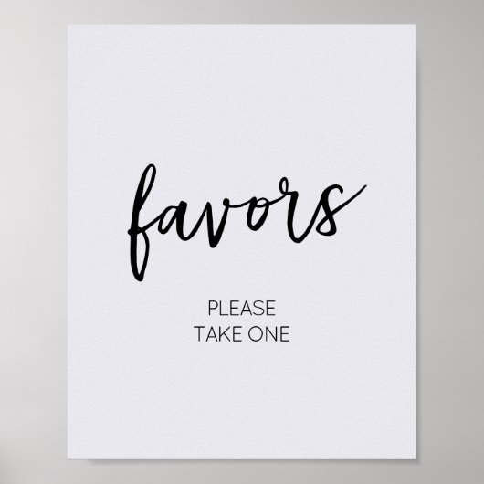 Minimalistisch Hello Baby Moderne Favoriten Poster (Vorne)